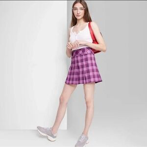 WILD FABLE WOMEN'S LOW-RISE PLEATED MINI SKIRT